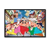 짱구 조각 퍼즐 우드 직소퍼즐 귀여운 캐릭터 300/500/1000피스 직소퍼즐 애니퍼즐 취미생활 치매예방 퍼즐 게임, 색상-01, 500피스
