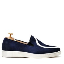 라비지오네 ESM26100 뉴캐슬시리즈(슬립온) no.4 [곤색&화이트] - [navy suede&white] 커플화 가능_33곤색 에어홀추가