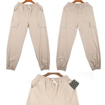 20대 남녀공용 스판 카고포켓 조거팬츠 통기성 하체비만 쪼리신고 쿨