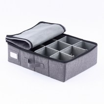 생활에편리함을더하다 머그컵 수납 보관 폴더블 다용도 정리함, 그레이