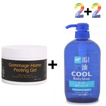 아하 바하 필링젤 연화제 살리실산 얼굴때 고마쥐 40대, 고마쥐필링젤 2개_쿨바디워시(파랑) 2개, 본상품선택
