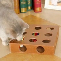 딩동펫 고양이 17구 퍼즐 장난감, 혼합색상, 1개