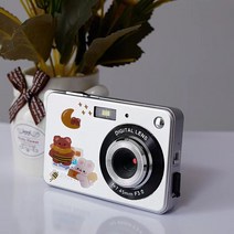 레트로 카메라 빈티지 디카 소형 CCD 디지털 컴팩트 카메라, 실버 4800만 화소 + 32g