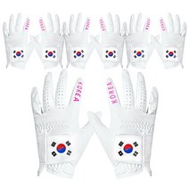 국가대표 태극기 골프장갑 세탁가능 터치가능 여성4set