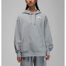 국내매장용 나이키 조던 플라이트 여성 플리스 후디 AS 시멘트 그레이 DQ4604-011 긴팔 후드 티셔츠