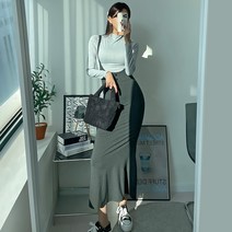 [유유존] 풀하우스세트 폴라 원피스 롱 밴딩 슬림 캐쥬얼 무지