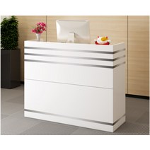 안내데스크 리셉션 금전등록기 매장데스크 안내원, 투명 흰색 대리석 스티커 120x38x90cm