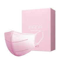 아이나나 피앤씨 KF94 대형 칼라마스크 새부리형 핑크, 50매