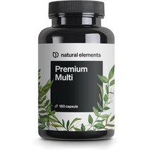 natural elements 프리미엄 멀티 - 고용량 종합 비타민 복합체 -180 캡슐 - A에서 Z- 귀금적 인 원료 - 생물 활성 형태의 귀금 비타민 - 불필요한 첨가제없이, 3개