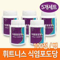 휘트니스 식염포도당 정 100정, 5통