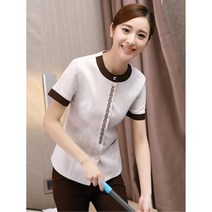 청소작업복 여름 여 호텔 종업원 가사 아주머니, 4XL, 옵션02