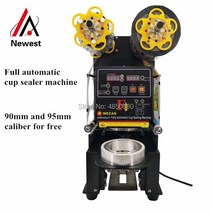 F1 테이블 타입 전자동 컵 실링 기계 420w 커피 실러 패스트 푸드 스토어 씰링, [02] 110v