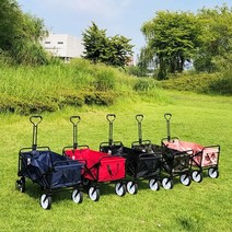 홈앤비전 간편 접이식 다용도 캠핑 웨건 5컬러, 블랙, 1개