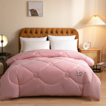 포근한 양모이불 낙타 겨울 양모 에어울 호텔침구 사계절 양털 뉴질랜드, 쓰쿠몬 핑크