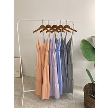 허니제이 / 리뎃 잔체크 밴딩 뷔스티에 나시 롱 원피스(5color)