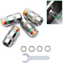 모니터후드24인치 모니터커버 모니터후드 타이어 밸브 스템 캡 자동차 압력 모니터 35psi TPMS 센서 표시기 4 개, Item