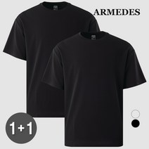 [1+1] 아르메데스 남성용 링클프리 리버풀 루즈핏 반팔 티셔츠 AR-183
