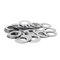 철물 DIY 수리공구 50pcs DIN988 304 스테인레스 스틸 초박형 플랫 와셔, M15x21x0.3 (100개)개