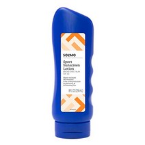 amazon 브랜드 - solimo 스포츠 선스크린 로션 spf 30 암초선크림 썬크림, 8fl oz1팩