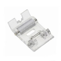 자수 미싱 재봉틀을위한 트리코 발에 낮은 생크 스냅 가수 형제 Elna Pfaff 바이킹 니트 재봉 액세서리 노, [05] G Transparent