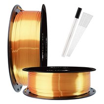 샤인 브론즈 1.75mm PLA 3D 프린터 필라멘트 메탈릭 브론즈 샤이니 3D 프린팅 소재 1KG 스풀 TTYT3D, Silk Gold