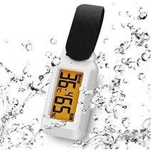 일본직발송 4. 드리텍(dretec) 온습도계 브라인 방적 열사병인플루엔자 경고 레벨 표시 시계 기능 백라이, One Size_화이트, One Size_화이트, 화이트