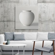 유홍아트 다복상징 순백 달항아리 백자 도자기 그림 액자 3호 (8426109), 1번