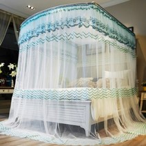 침대용모기장 캐노피모기장 U자 120X200CM 그린 신생아모기장 대형모기장 모기장캐노피