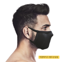 나루마스크 필터링 마스크 미세먼지 FU 플러스 워셔블 라이딩, 블랙