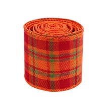 선물상자 리본 포장박스 인쇄 삼베 트리 화환 격자 활 와이어 가장자리, 1.1 - width 63MM