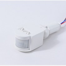 PIR 모션 센서 220V 움직임 감지기 자동 적외선 벽 마운트 타이머 야외 24V LED 라이트 스위치, 01 WHITE