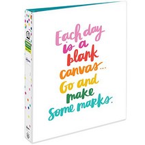 Avery + Amy Tangerine Designer Collection Binder 1” Round Rings 175-Sheet Capacity Blank Canvas (, 1 Binder