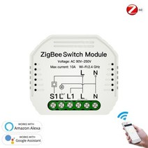 무선 원격 스위치 Tuya-ZigBee 3.0 스마트 조명 스위치 모듈 라이프/Tuya 무선 원격 제어 음성 제어를 위, 01 1 PC