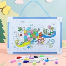 러블리 베어 프리미엄 유아자석보드+전용의자 자석칠판 자석학습보드 화이트보드, 핑크