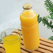 유리병 주스병-1000(입구좁은) 공병 bottle 델몬트병, 철캡 블랙
