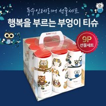 선물세트 9P 부엉이 / 슬림티슈 재물복 집들이선물 개업선물 선물세트 풍수인테리어 인테리어티슈 차량용 티슈 휴대용티슈 선물하기