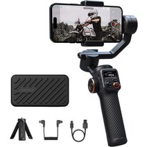 Hohem iSteady M6 스마트폰용 짐벌 스태빌라이저 3축 휴대폰 짐벌 내장 OLED 디스플레이 400g 페이로드 리, 한개옵션0