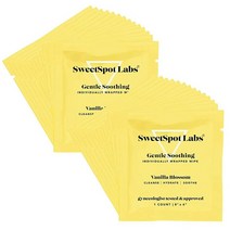 스위트Spot Labs On-The-Go pH 밸런스 여성용 물티슈 클렌징 & 리프레시 바닐라 블로썸 개별 포장된 물티슈 30장, 30 Count (Pack of 1), 07 - Vanilla Blossom 30 Wipes
