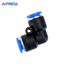우레탄호스 공압 피팅 호스 커넥터 튜브 플라스틱 조인트 압축기 푸시 인 퀵 릴리스 파이프 4mm 6mm 8mm 10mm 12mm Pu Py, [01] PU, [07] 16MM