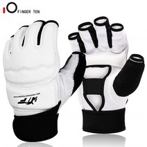 킥복싱 복싱 스파링 글러브 오픈 핑거 격투기 장갑 태권도 손 발 보호대 반 손가락 권투, s, 1 쌍 장갑 - 흰색