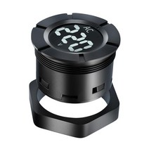 GHSHOP 둥근 AC 디지털 전압계 30V - 500V 전압 표시기 전압계, 71.5x40.5mm, 검은색, 플라스틱