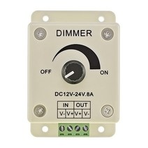LED 디머 조광기 12V-24V 8A 조명 밝기조절 컨트롤러 스위치 Dimmer