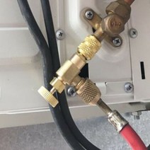 에어컨냉매벨브 컨트롤벨브 r410a r22 14용 냉동 충전 어댑터 액체 안전 153, 2-없음, 1개