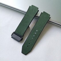 Hublot 위블로 시계 호환 25x19mm 스웨이드 가죽 스트랩 레더 워치 밴드 시계줄