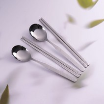 라온누리 아동용 큐티베어 올스텐 수저 세트, 숟가락 2p + 젓가락 2p