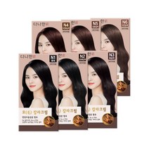 다나한 모 칼라 크림 염색약, 5개, N5 진한갈색