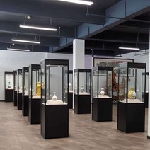 유리 진열장 박물관 쇼케이스 모듈장식장 전시가구, 상세이페이지 참고, 올블랙 45x45x180B