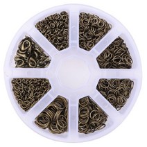 1380pcs 점프 링 랍스터 걸쇠 및 보석 만들기 용품 및 목걸이 수리 청동 색을위한 금속 체인, 보여진 바와 같이, 하나
