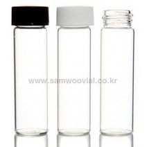 스크류캡바이알24ml(23x85)B급, 검정, 테프론라이너