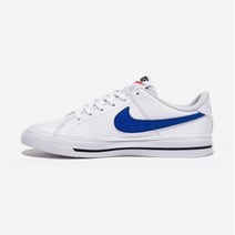 [국내 매장판]나이키 성인 착용 가능 GS 나이키 코트 레거시 보이그레이드스쿨_화이트+블루 포인트DA5380-101